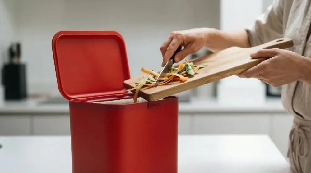 Kitchen Food Caddy Bin & Veg