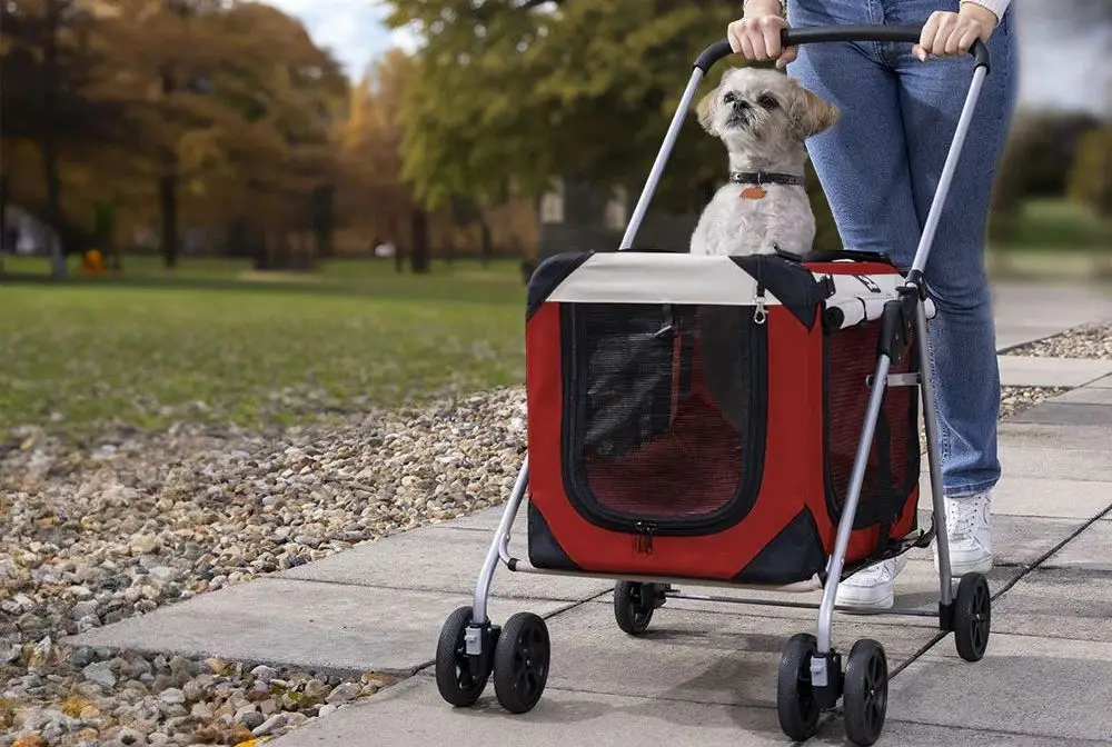 Medium Dog Pram 4 Wheels