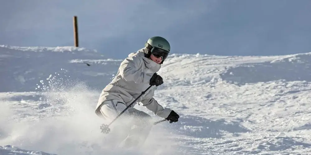 Women's Ski Helmet In Action