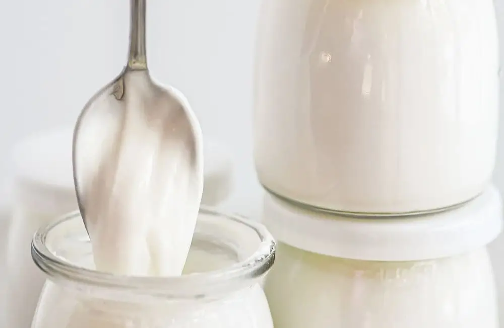 Yogurt Blending With Spoon
