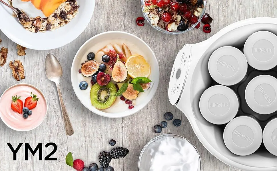 Duronic YM2 Electric 20W Yoghurt Maker & Fruit