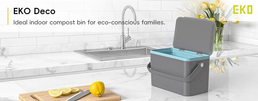 EKO Food Waste Compost Bin In Green