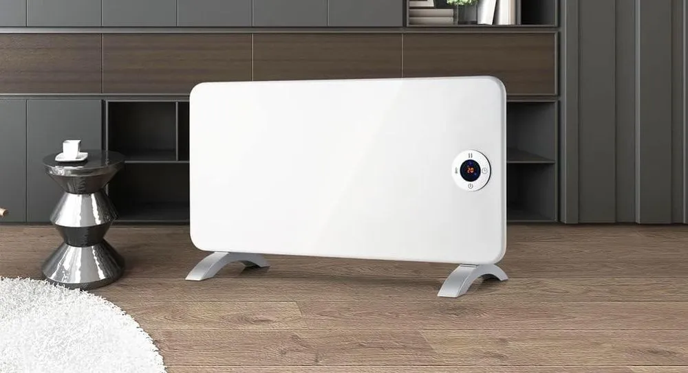 electriQ 2000W Panel Heater On Wooden Floor