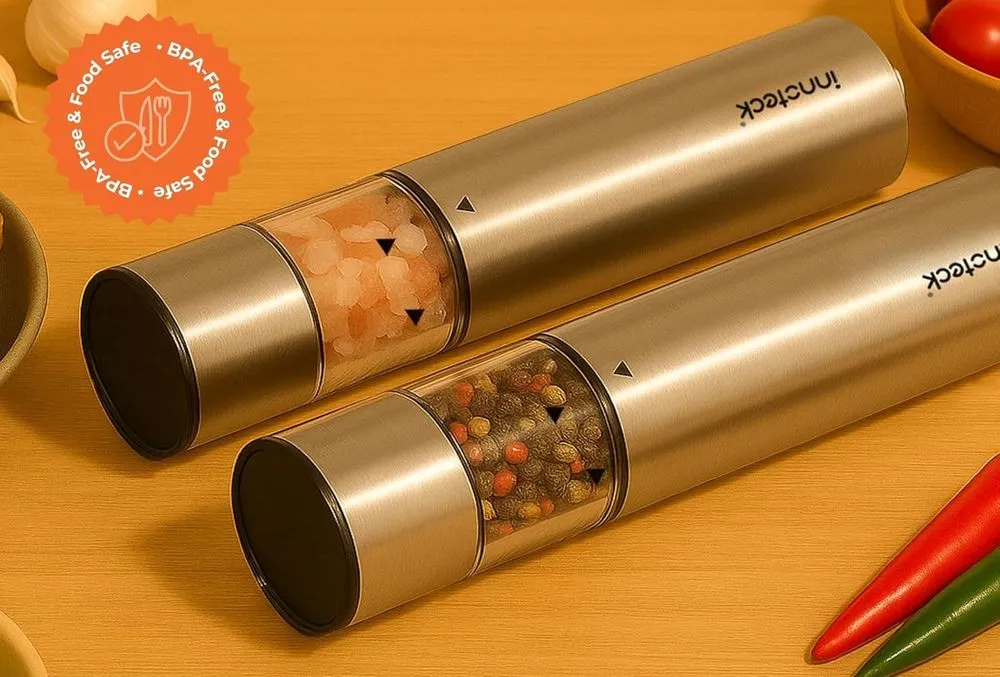Innoteck Salt & Pepper Mill Set BPA-Free