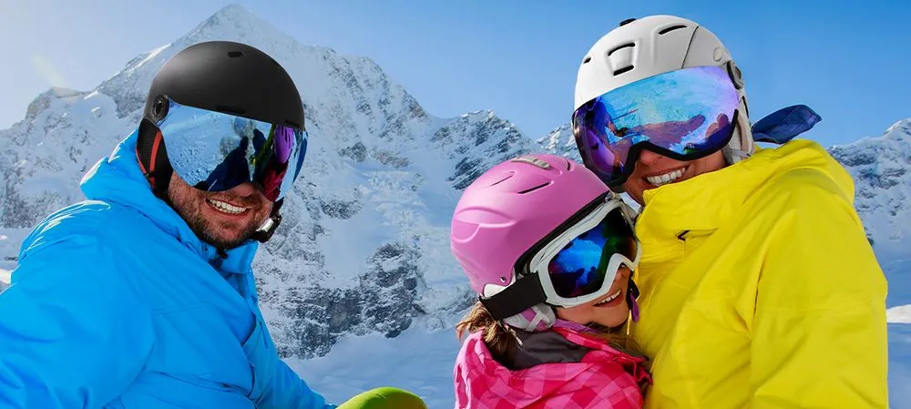 Meteor Impact-Resistant Value Ski Helmet On Mountain