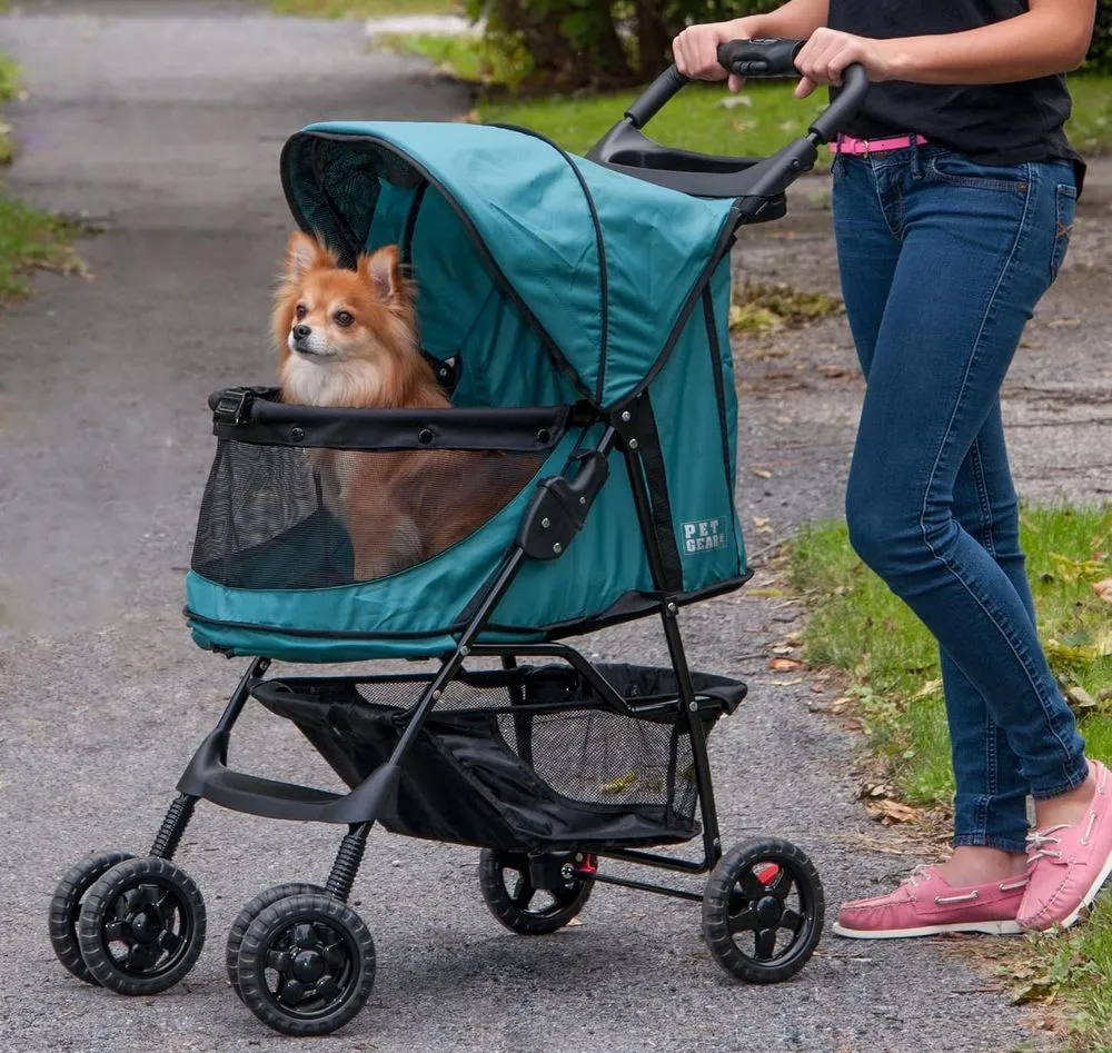 Pet Gear Happy Trails Easy Fold Stroller In Blue