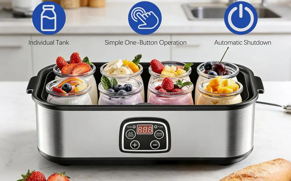 Rehomy 1400 ml Electric Yogurt Maker Auto Shut