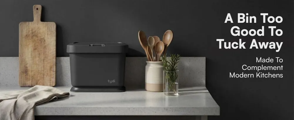 Tydi Food Caddy Waste Bin In Kitchen