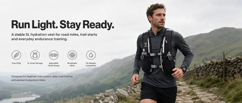 UTOBEST Running Hydration Vest 5 Litres
