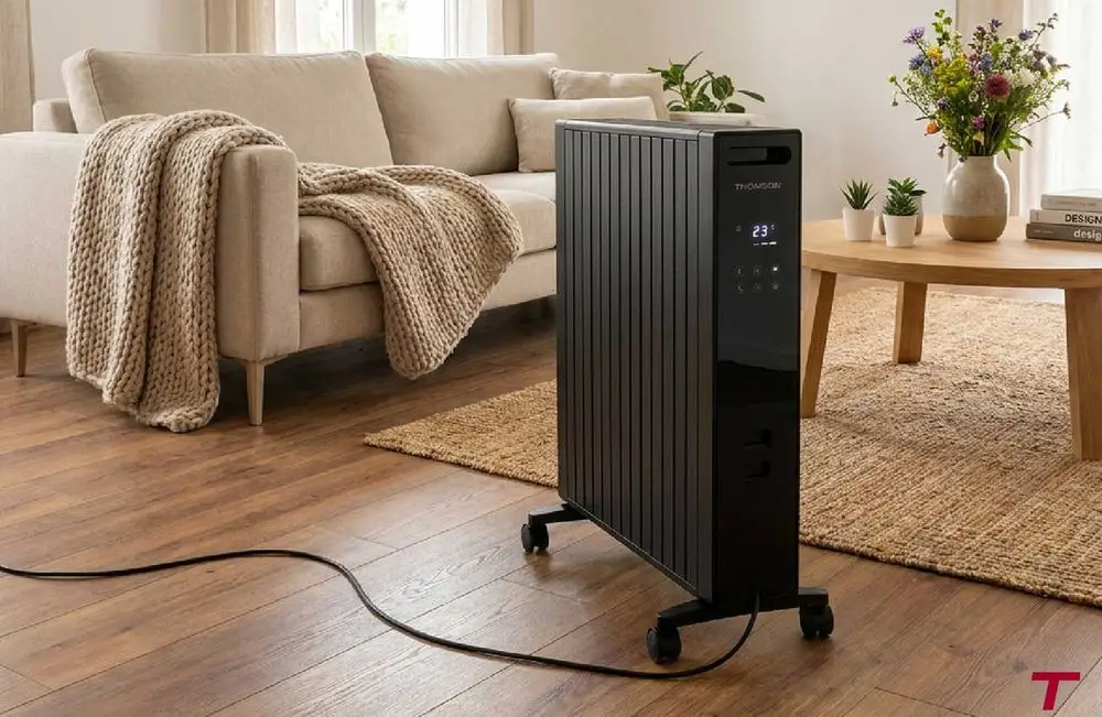 Oil-Filled Electric Heater In Black. Best Oil Filled Radiator Heater With Timer Page.