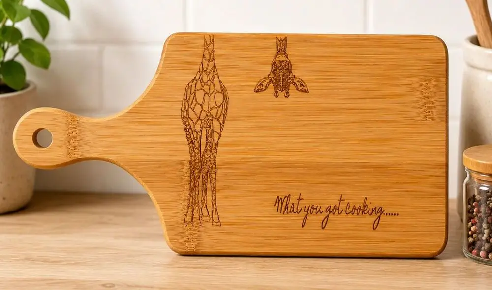 Non Toxic Bamboo Cutting Board With Handle