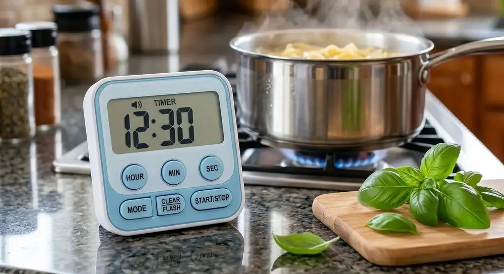 Magnetic Digital Clock For Fridge In Light Blue