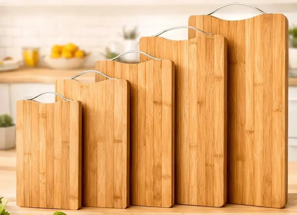 Bamboo Bread Cutting Boards x5