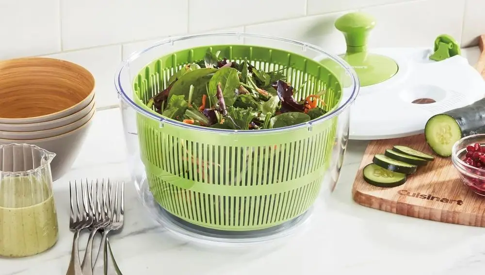 Salad Washer And Spinner In Green