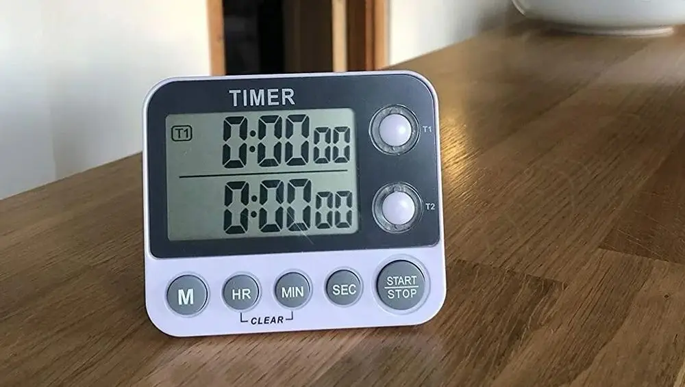 Extra Loud Kitchen Timer On Table