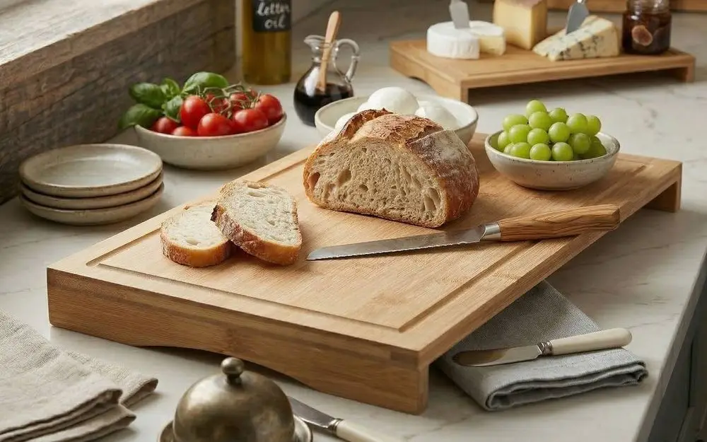 30 Inch Bamboo Cutting Board & Loaf