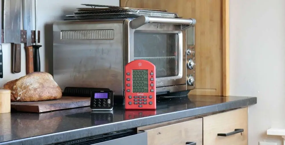 Retro Kitchen Timer On Countertop