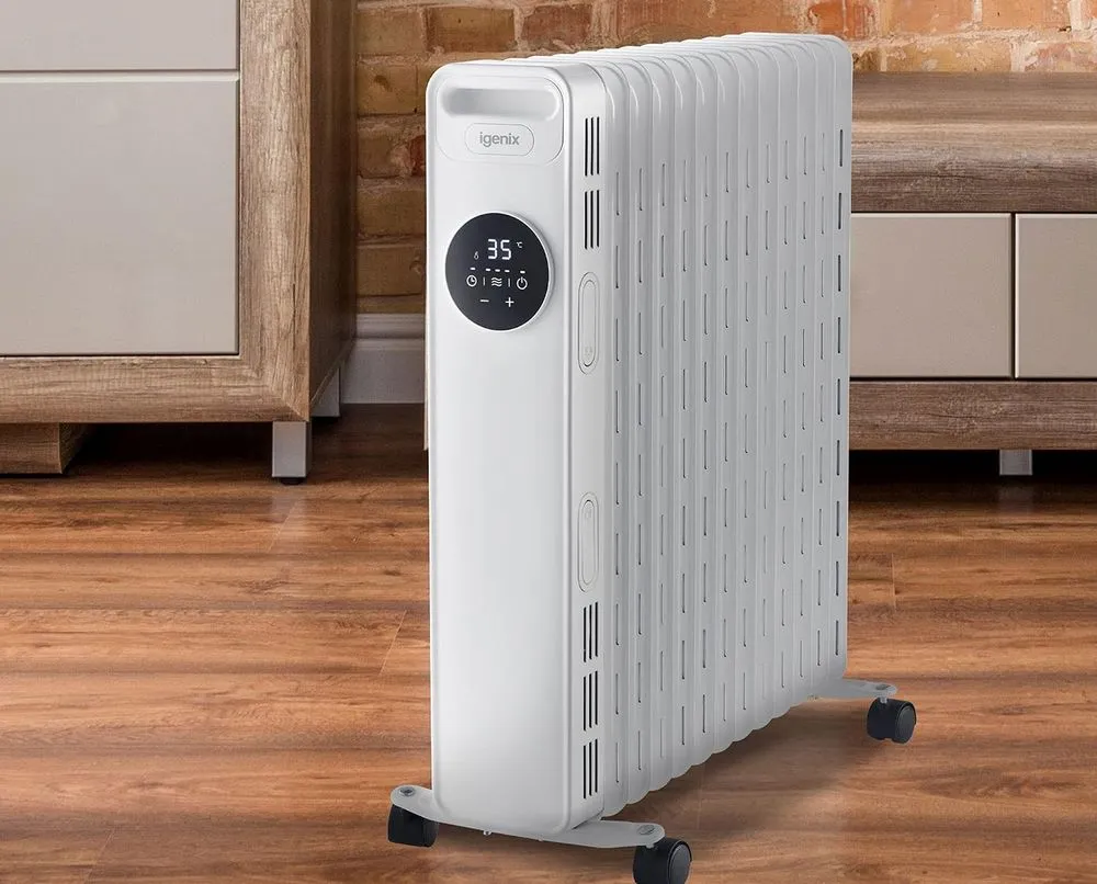 Igenix IG2626 Digital Oil-Filled Radiator In White