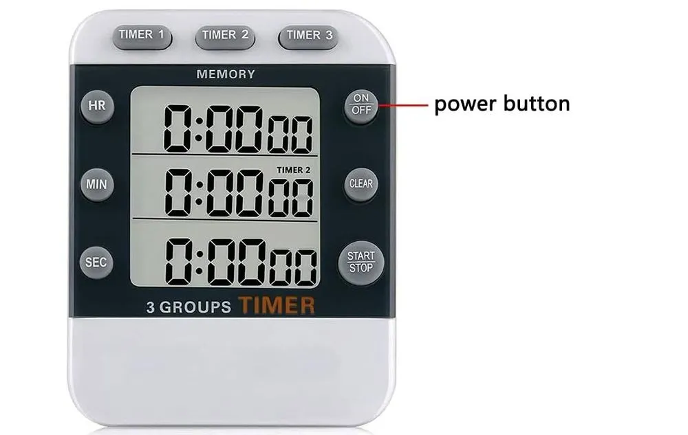 Mostrust Digital Kitchen Timer 3 Groups