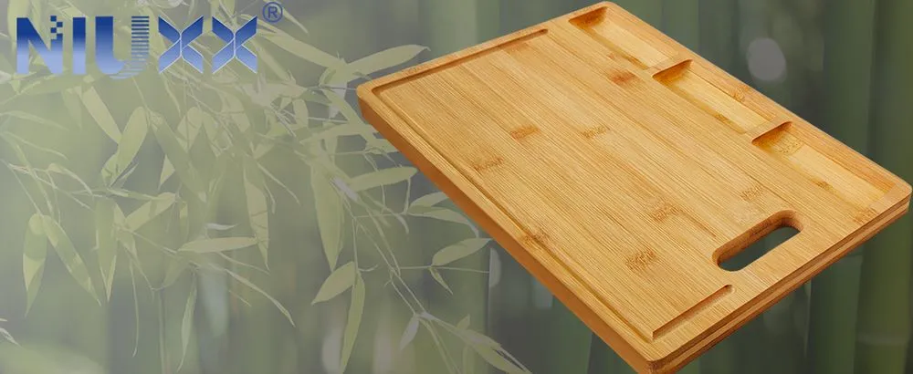 NIUXX Bamboo Cutting Board With Indents