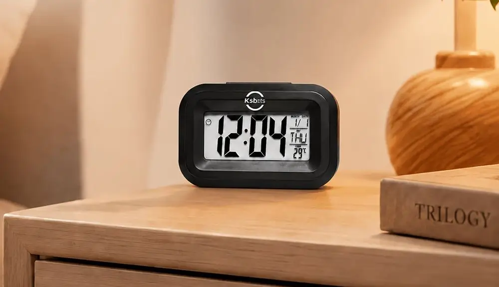 Battery Digital Clock Compact Design