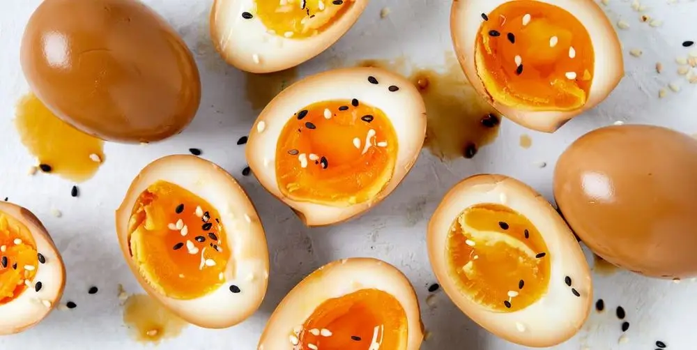 Boiled Eggs On a White Plate