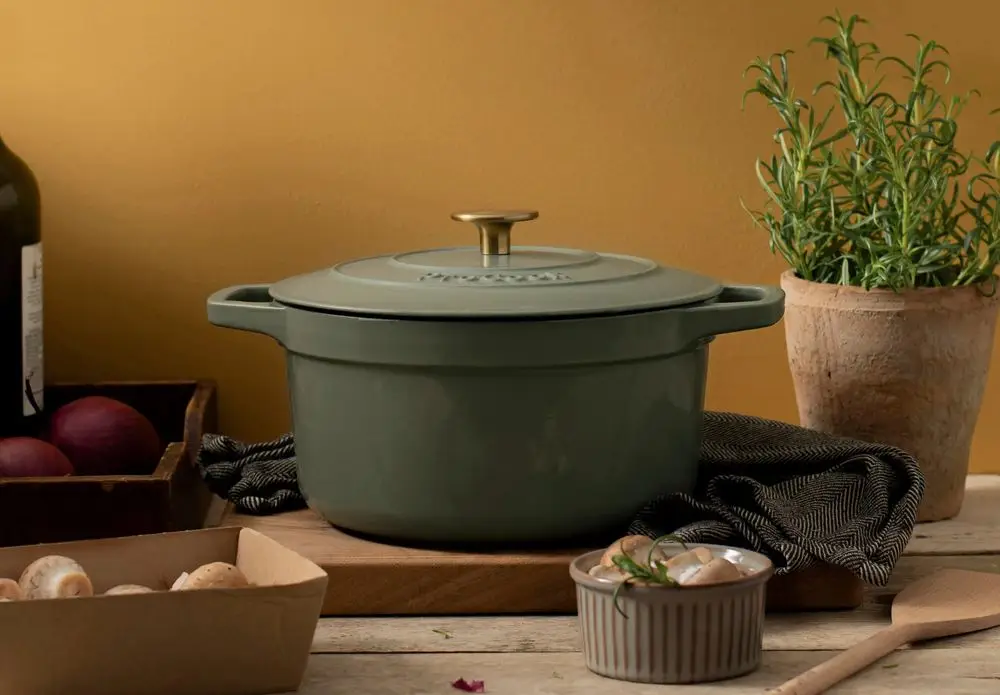Metal Casserole Dish On Board