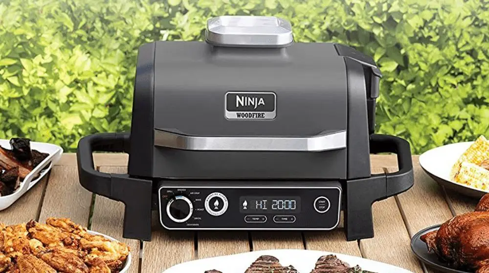 Ninja Woodfire Health Grill In Grey Finish. Get The Best Electric Health Grill Family Machine!