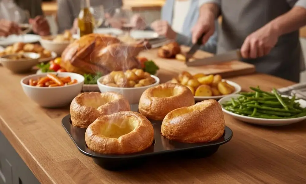 4-Cup Yorkshire Pudding Tray Sunday Meal