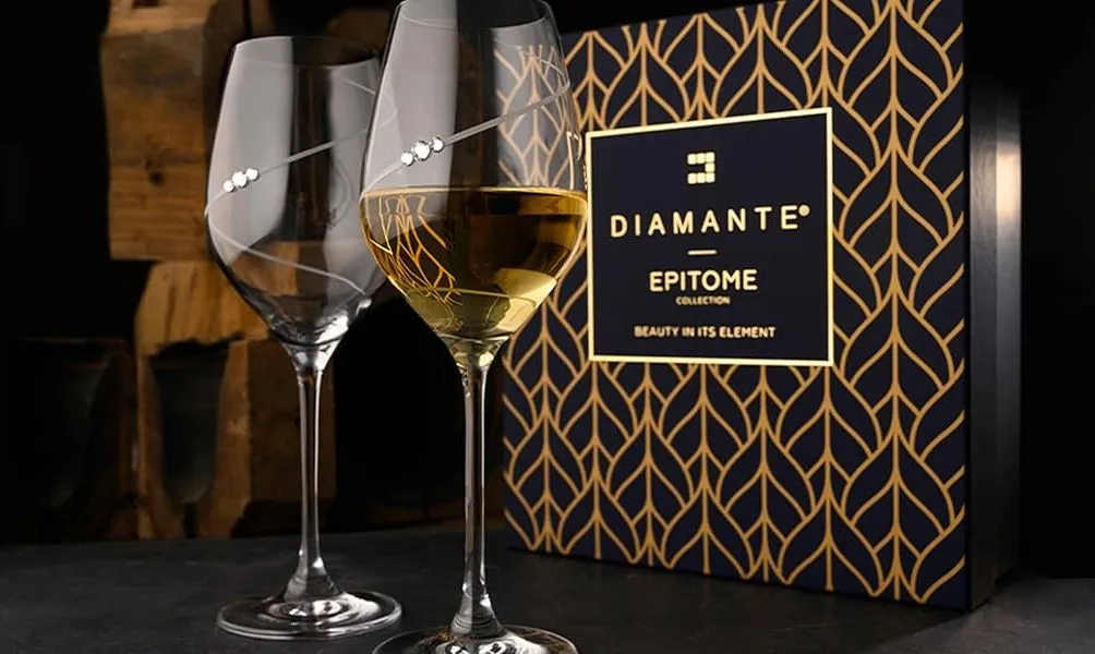 Diamante Hand-Cut Glass Flutes EPITOME