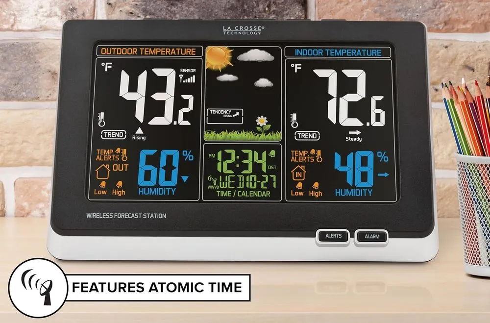 La Crosse Atomic Colour Clock With Alerts