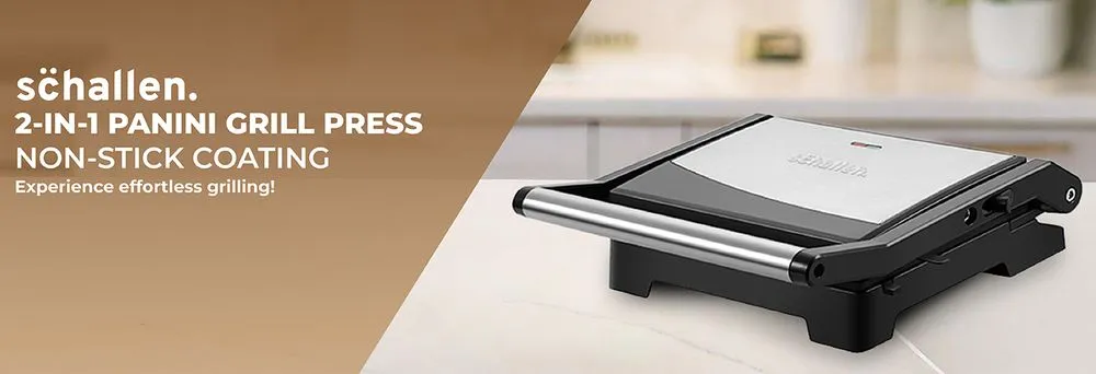 Schallen Sandwich Panini Press Non-Stick