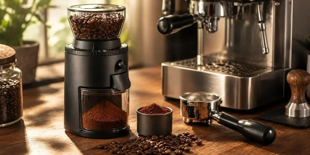 Small Coffee Grinder In Black