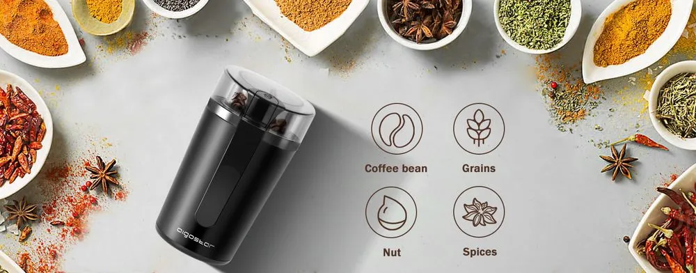 Aigostar 200W Safe Bean Grinder Machine