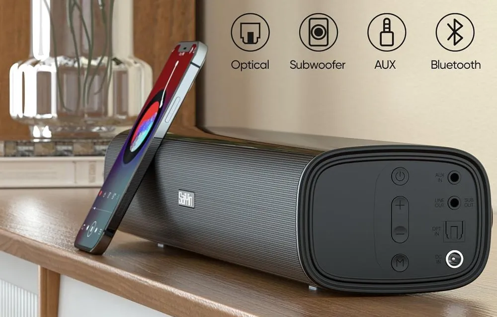 Saiyin Bluetooth 40W TV Sound Bar Subwoofer