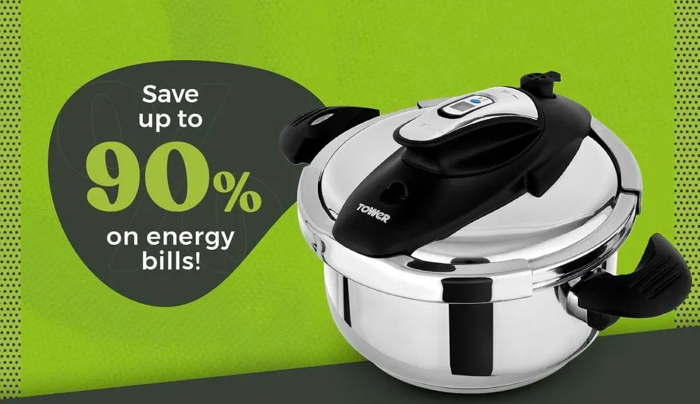 Tower Steel Pressure Cooker In Steel